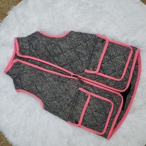 Girls Crewcuts Houndstooth Vest Size 4-5
